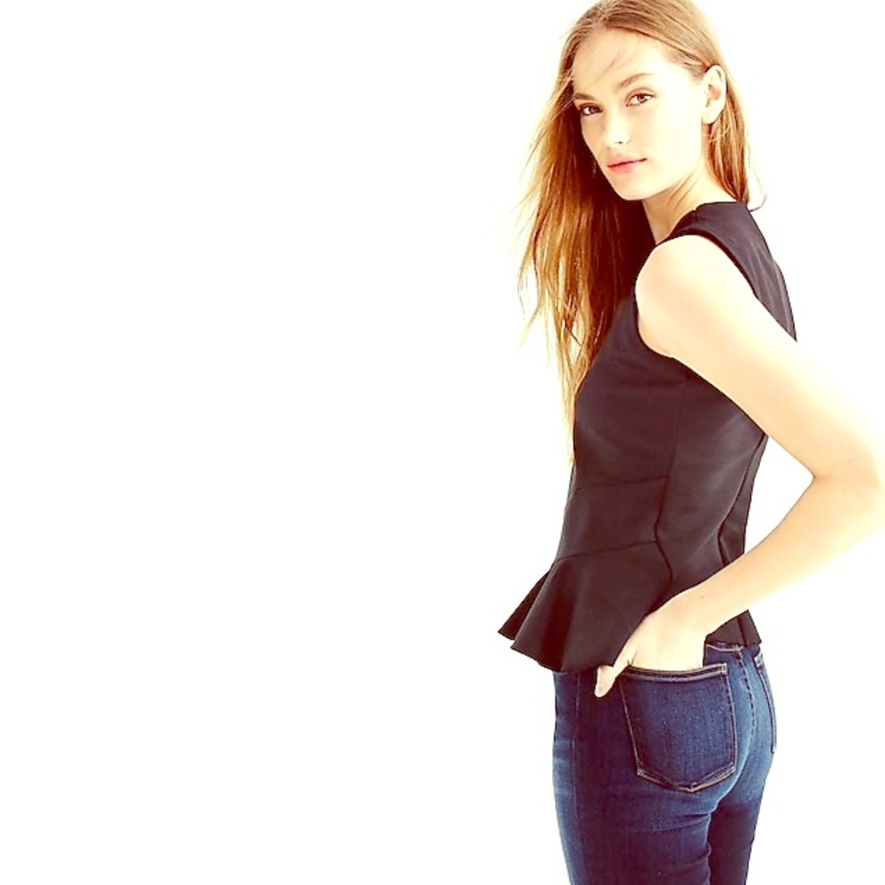 J. Crew Flutter Hem Top